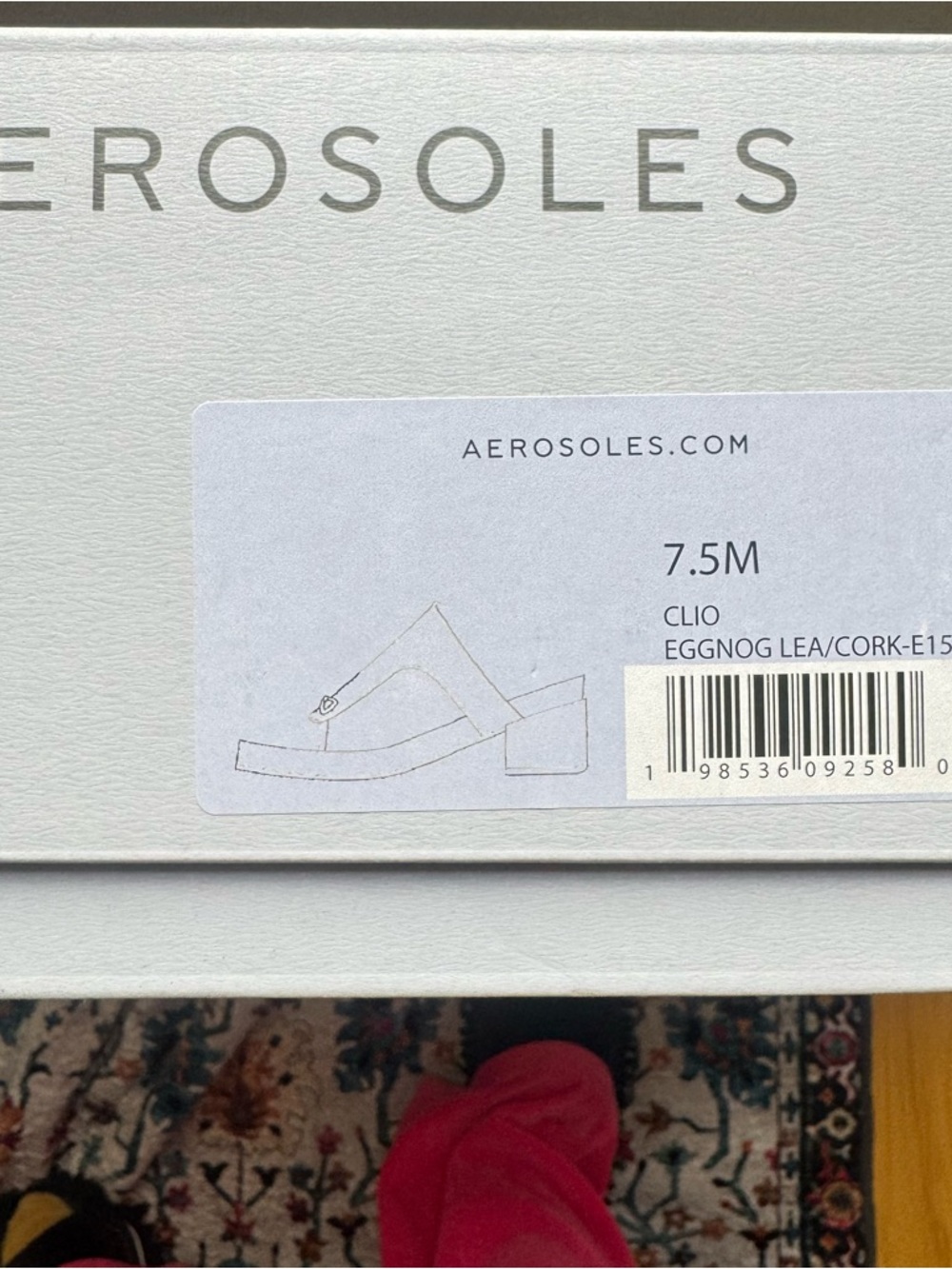 AEROSOLES Cream Platform Thong Sandals